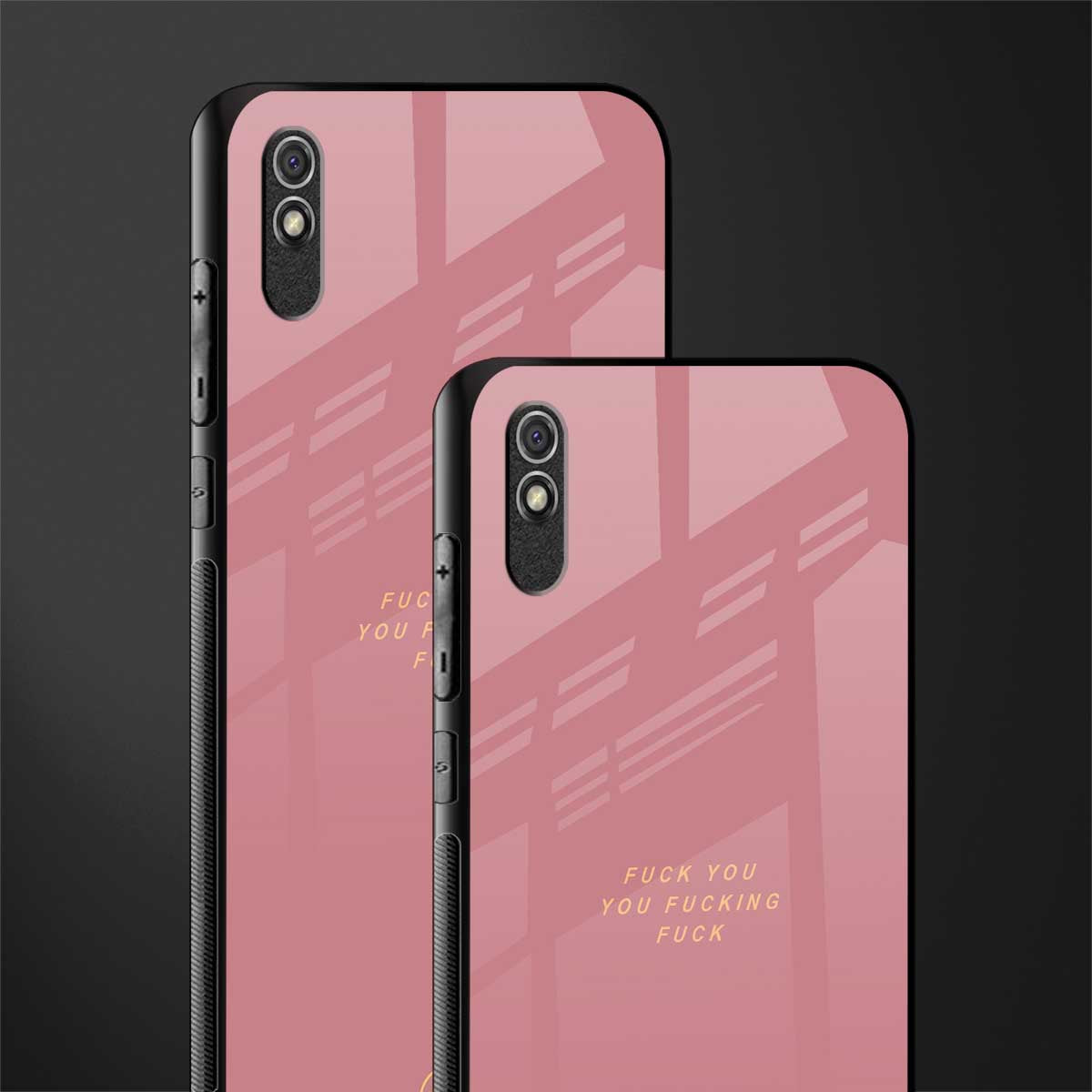 fuck you glass case for redmi 9a image-2
