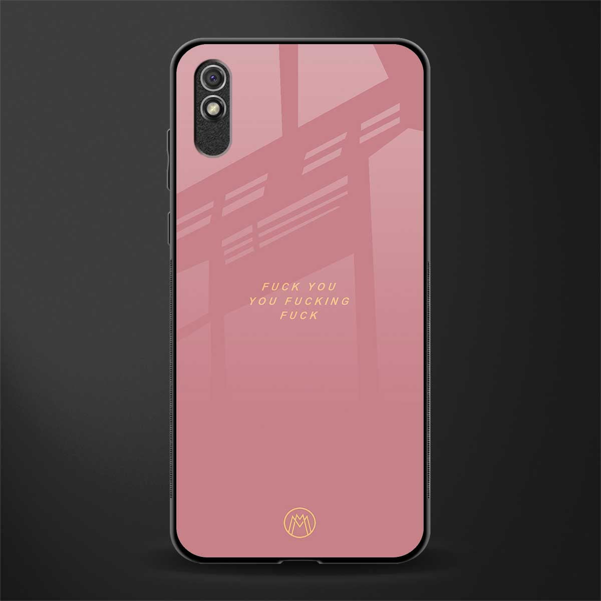 fuck you glass case for redmi 9i image