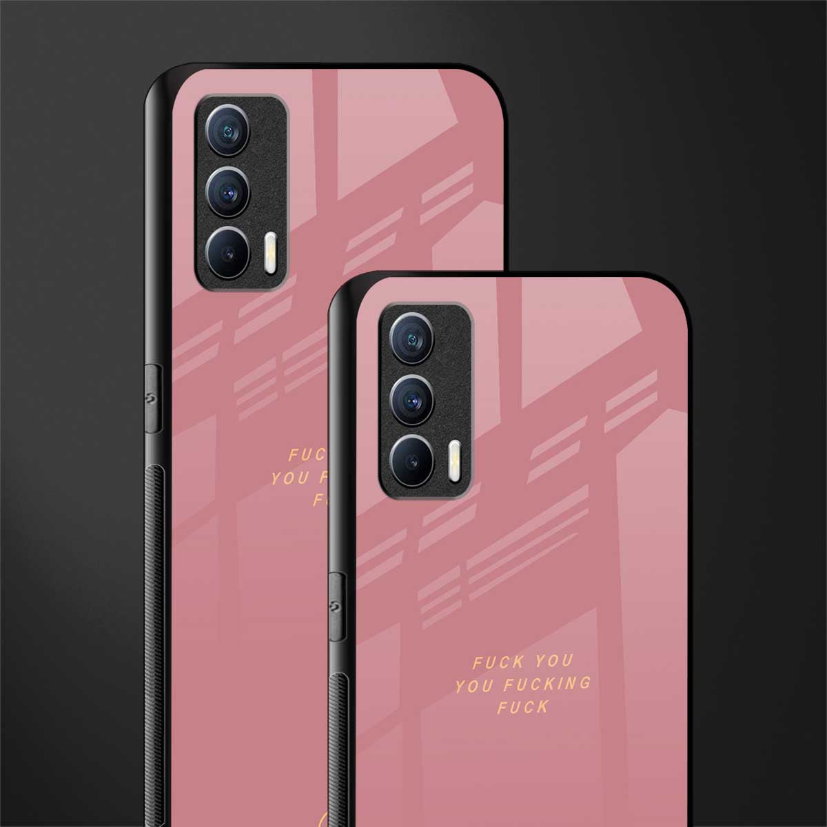 fuck you glass case for realme x7 image-2