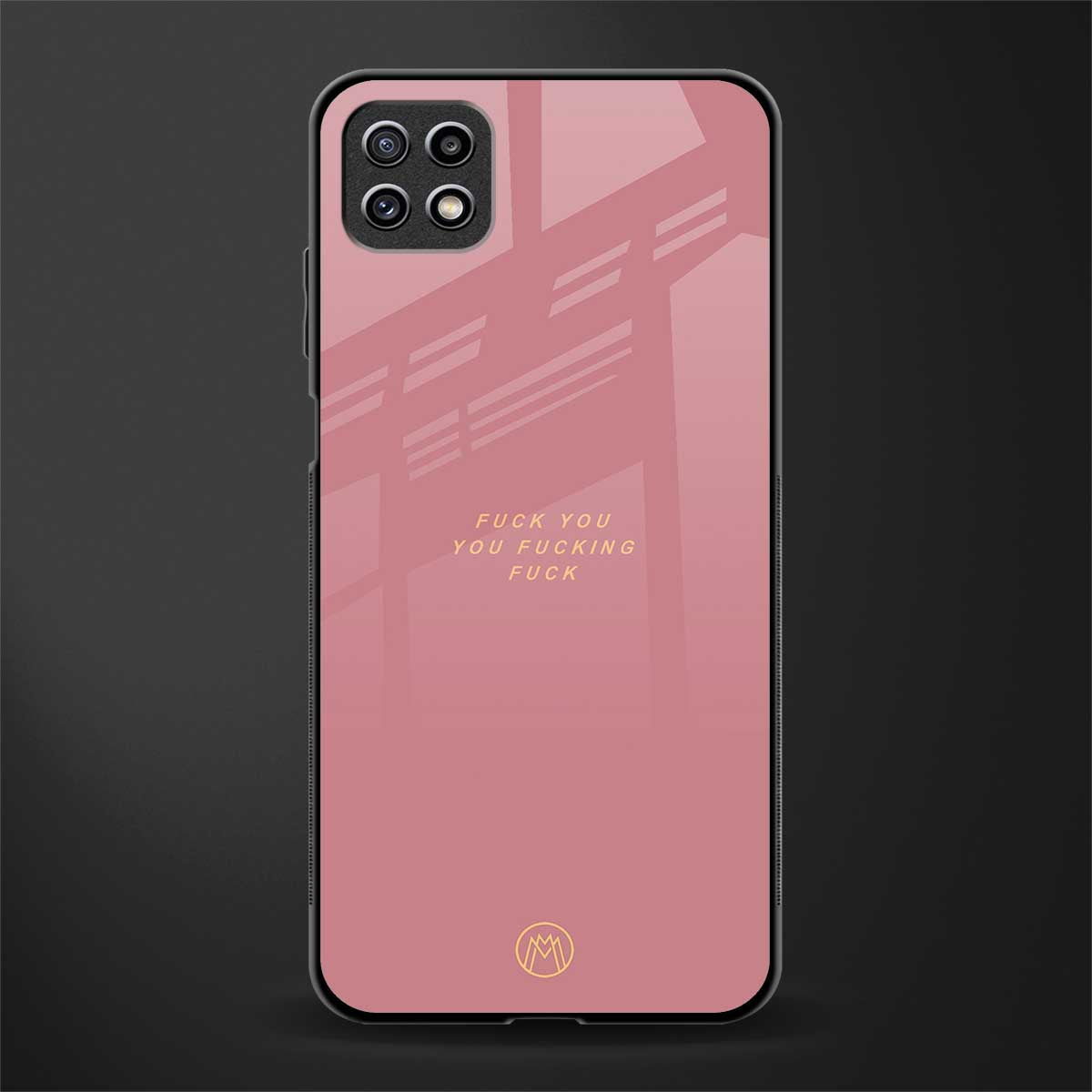 fuck you glass case for samsung galaxy a22 5g image