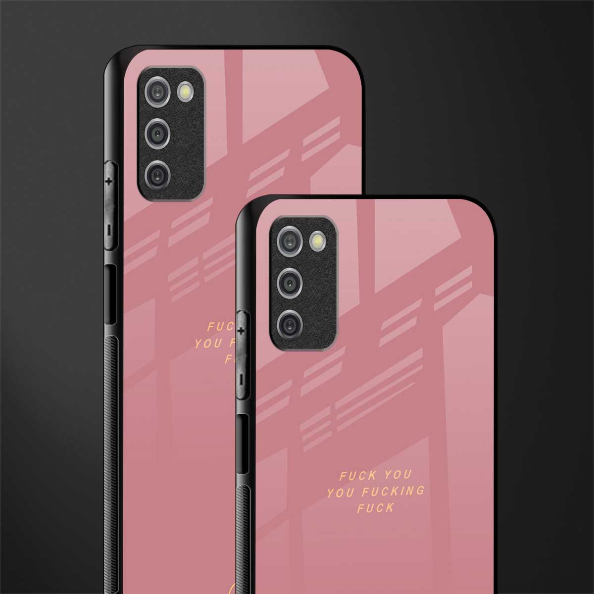 fuck you glass case for samsung galaxy a03s image-2