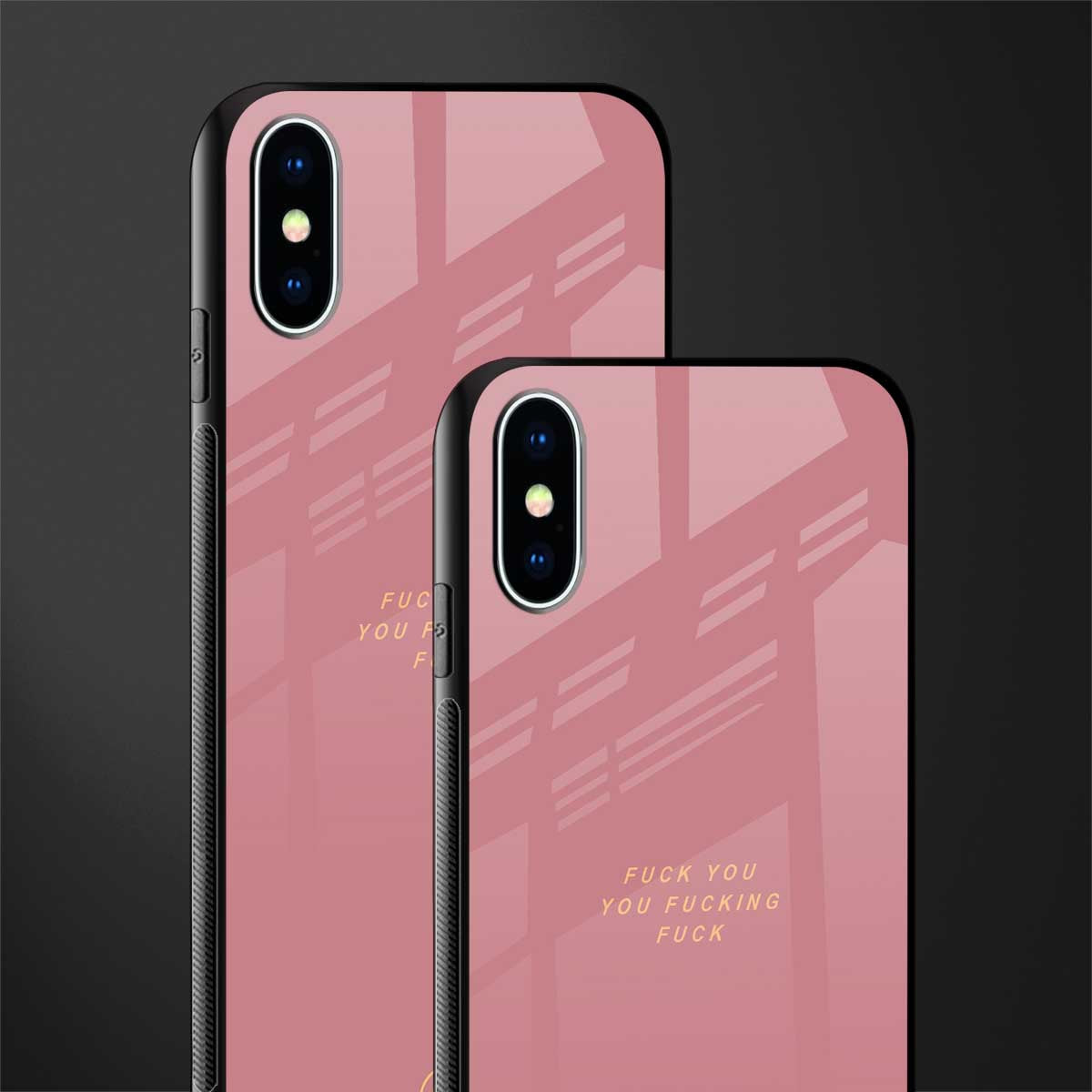 fuck you glass case for iphone x image-2