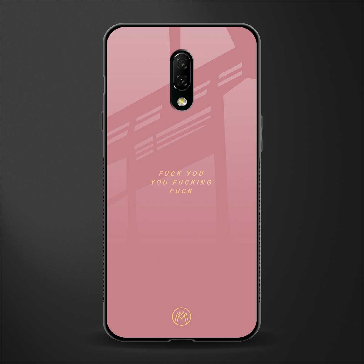 fuck you glass case for oneplus 7 image