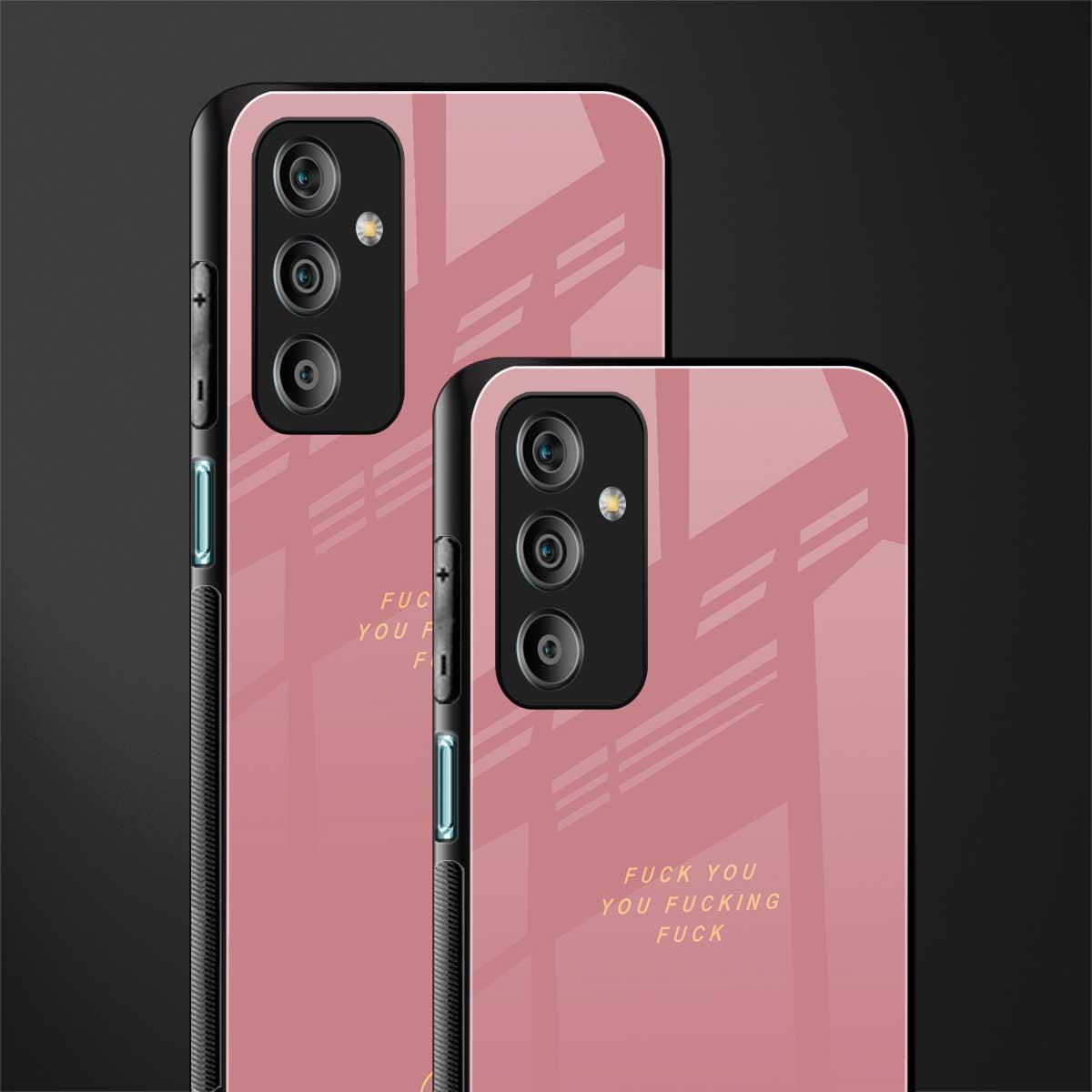 fuck you back phone cover | glass case for samsung galaxy f23 5g