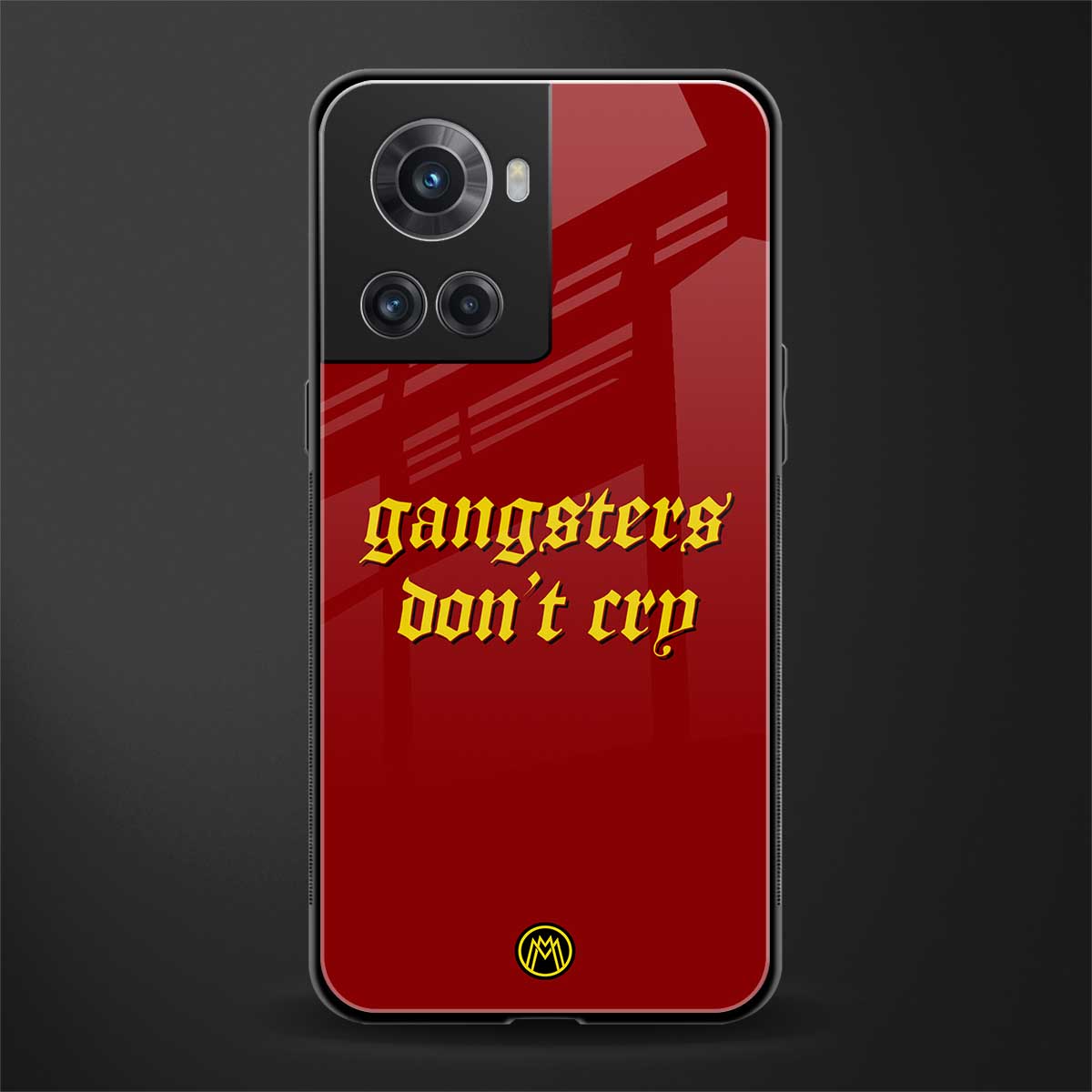 gangsters don't cry back phone cover | glass case for oneplus 10r 5g