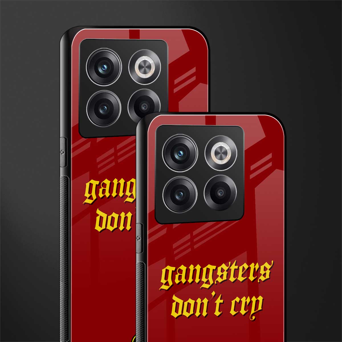 gangsters don't cry back phone cover | glass case for oneplus 10t