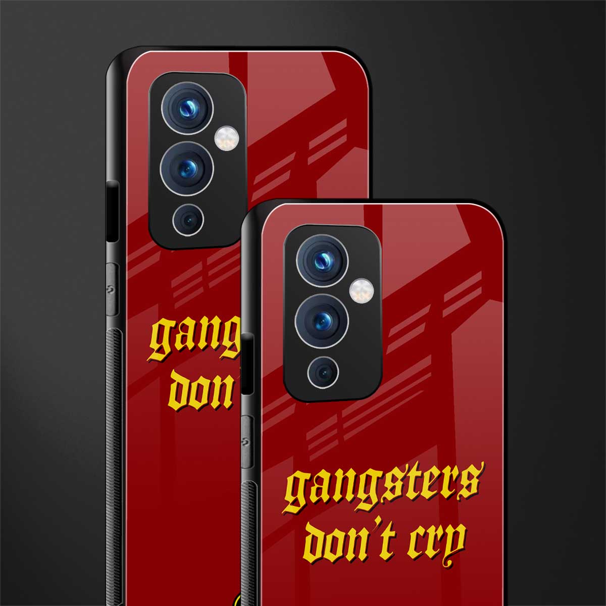 gangsters don't cry back phone cover | glass case for oneplus 9