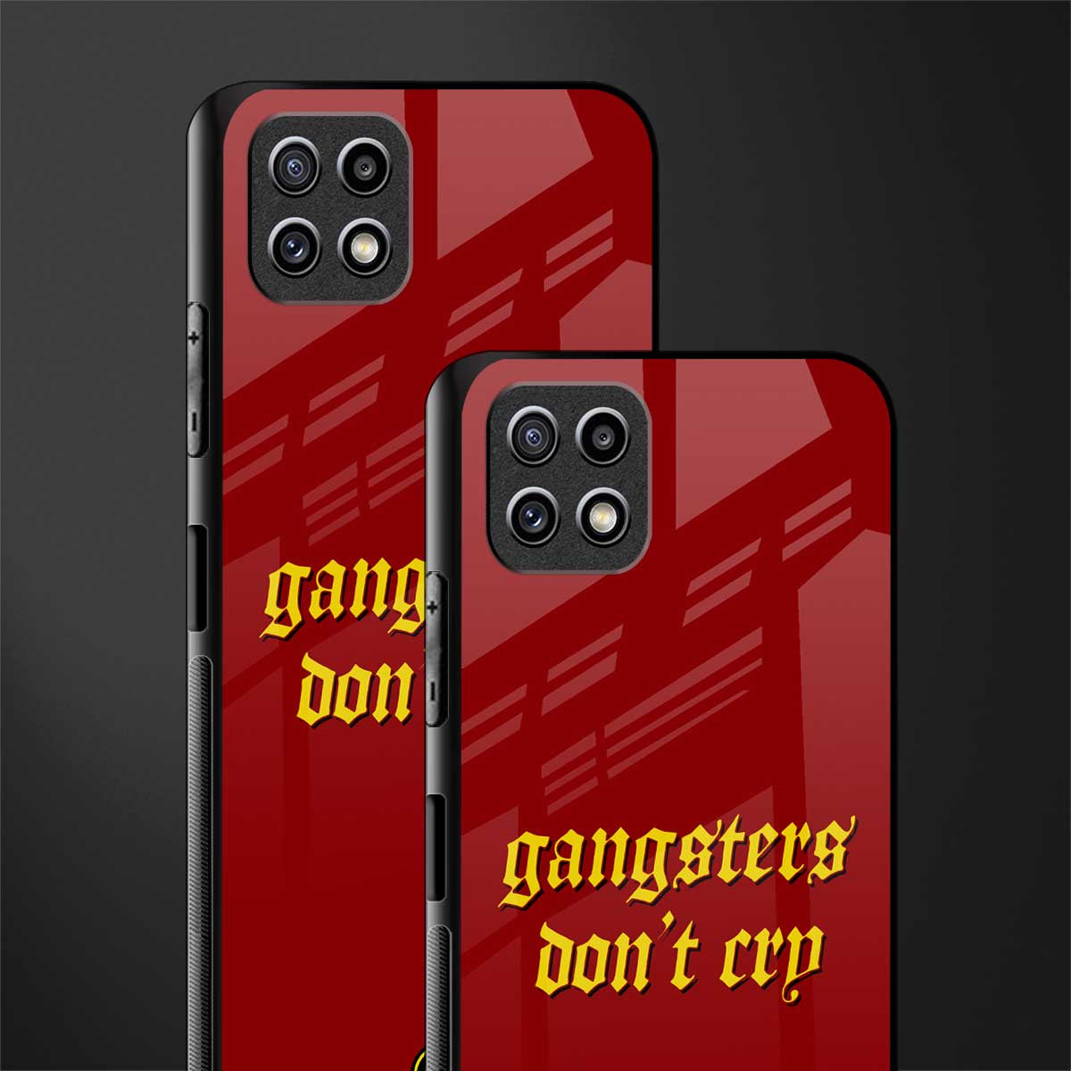 gangsters don't cry back phone cover | glass case for samsung galaxy f42