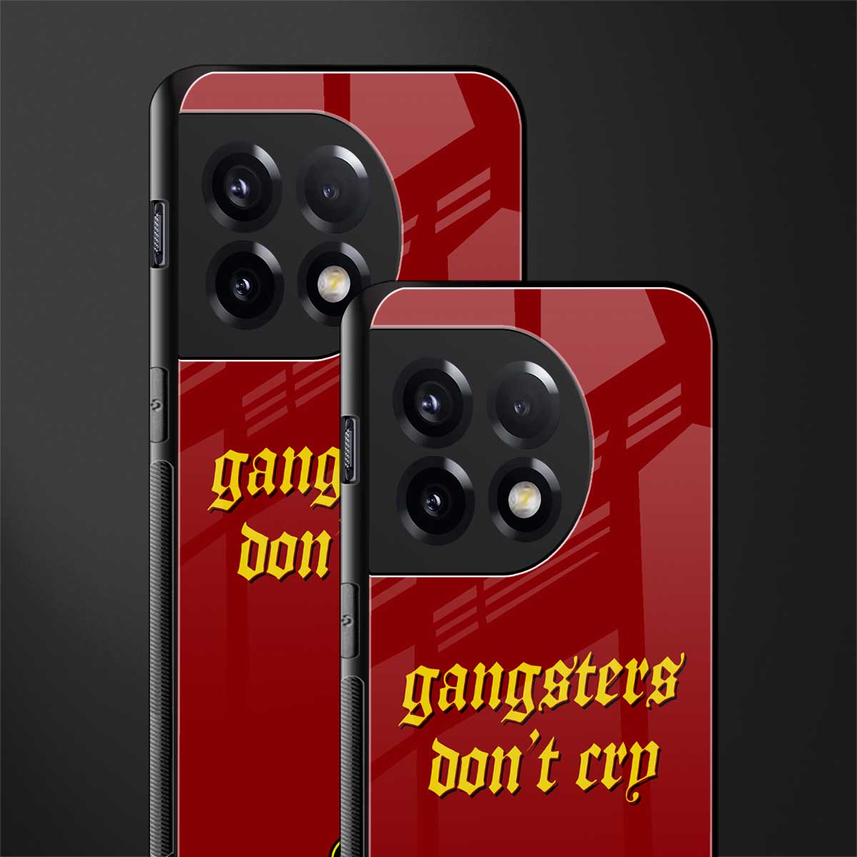 gangsters don't cry back phone cover | glass case for oneplus 11r