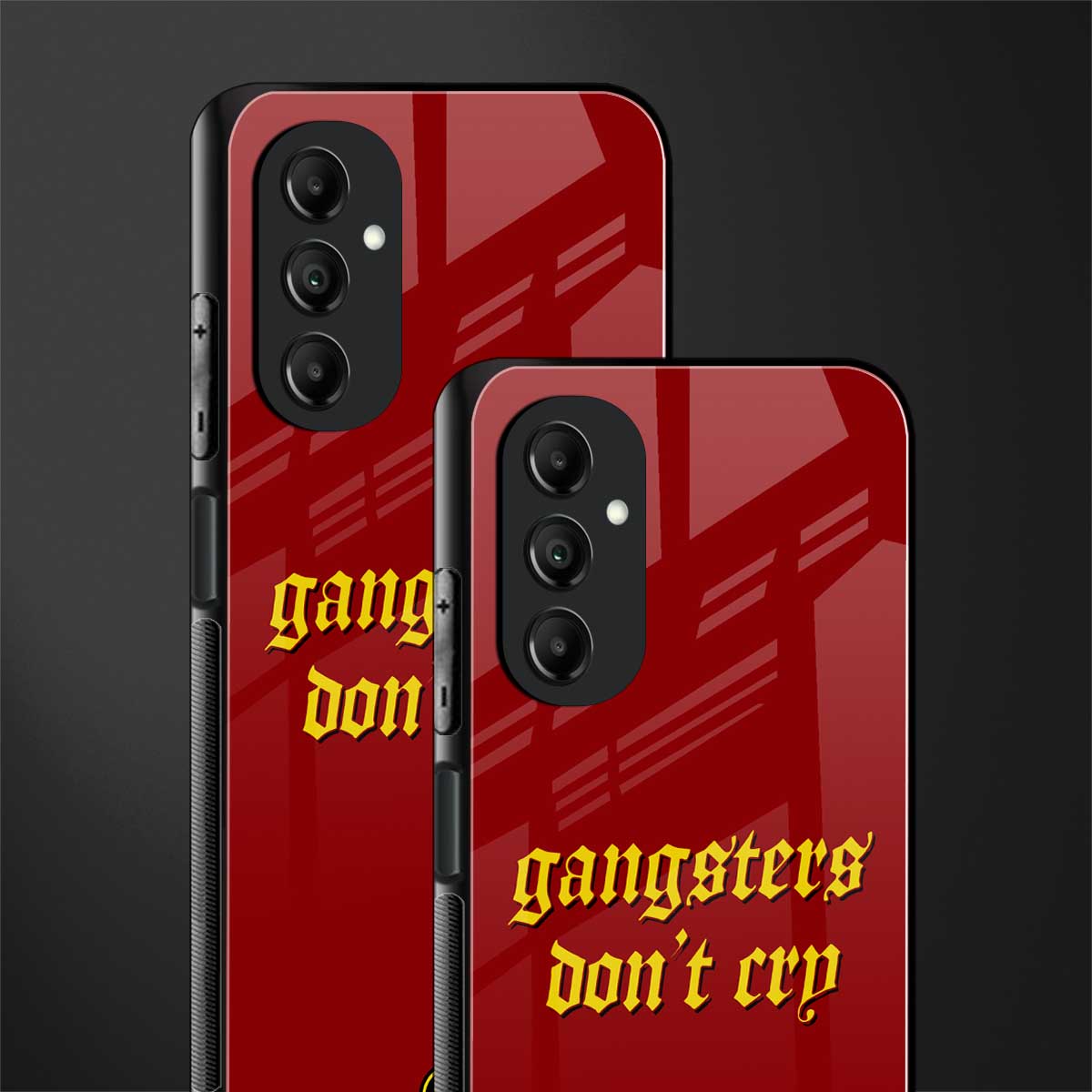 gangsters don't cry back phone cover | glass case for samsung galaxy a14 5g