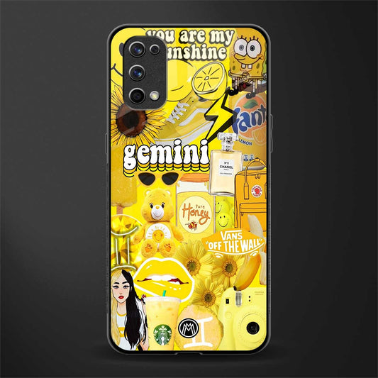 gemini aesthetic collage glass case for realme 7 pro image