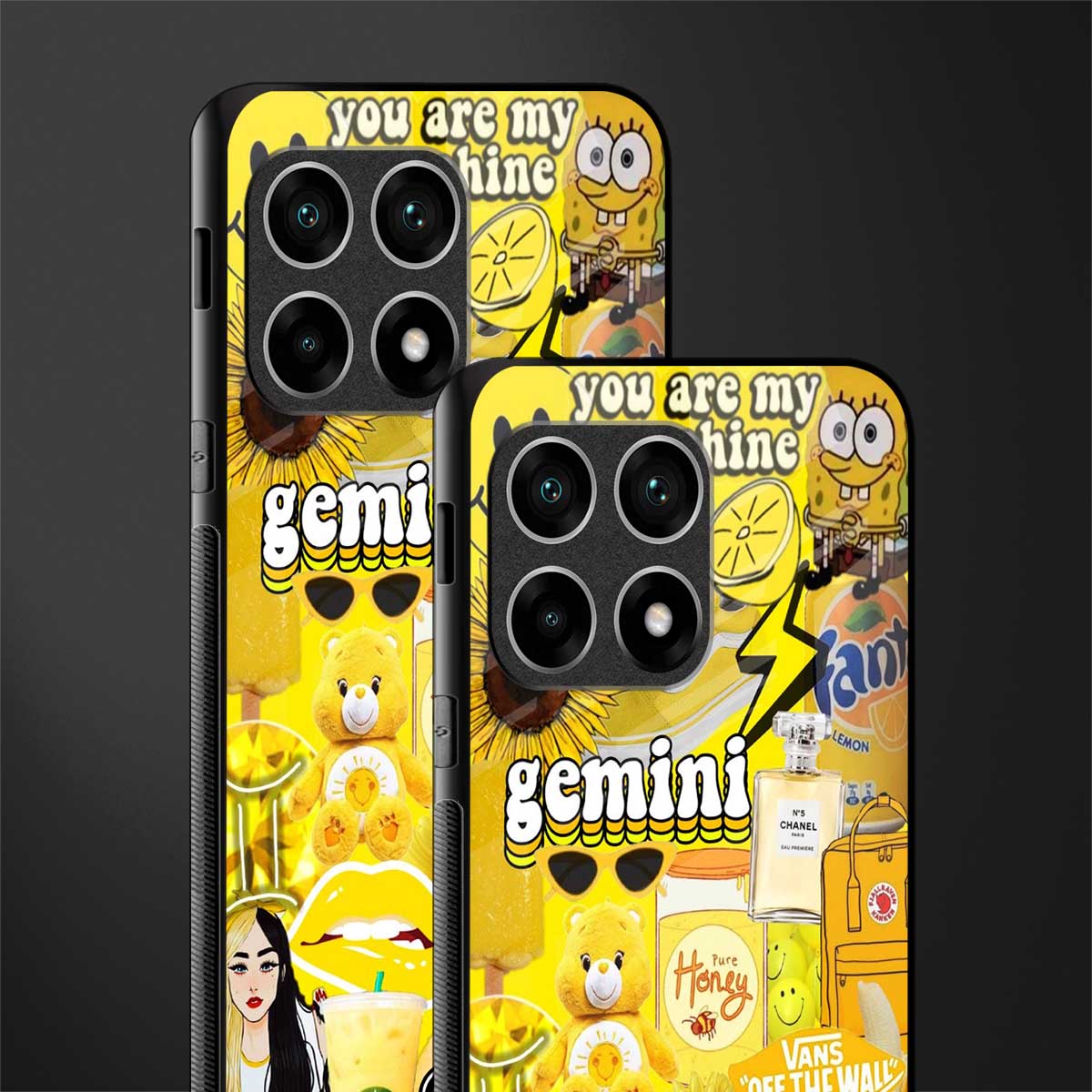 gemini aesthetic collage glass case for oneplus 10 pro 5g image-2