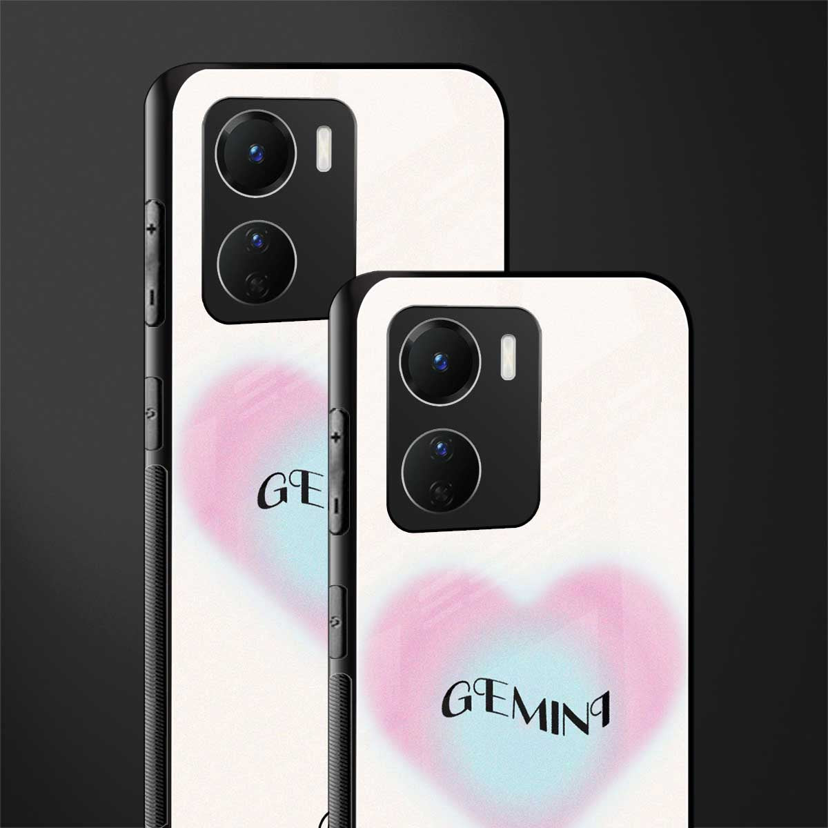 gemini minimalistic back phone cover | glass case for vivo y16