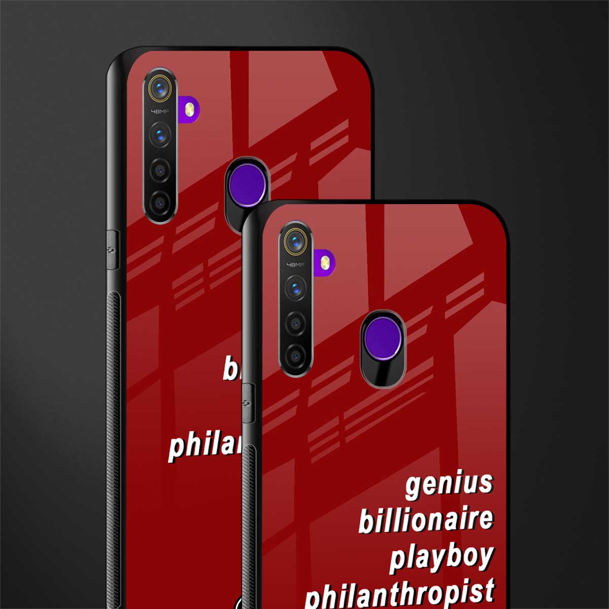 genius billionaire playboy philantrophist glass case for realme 5s image-2