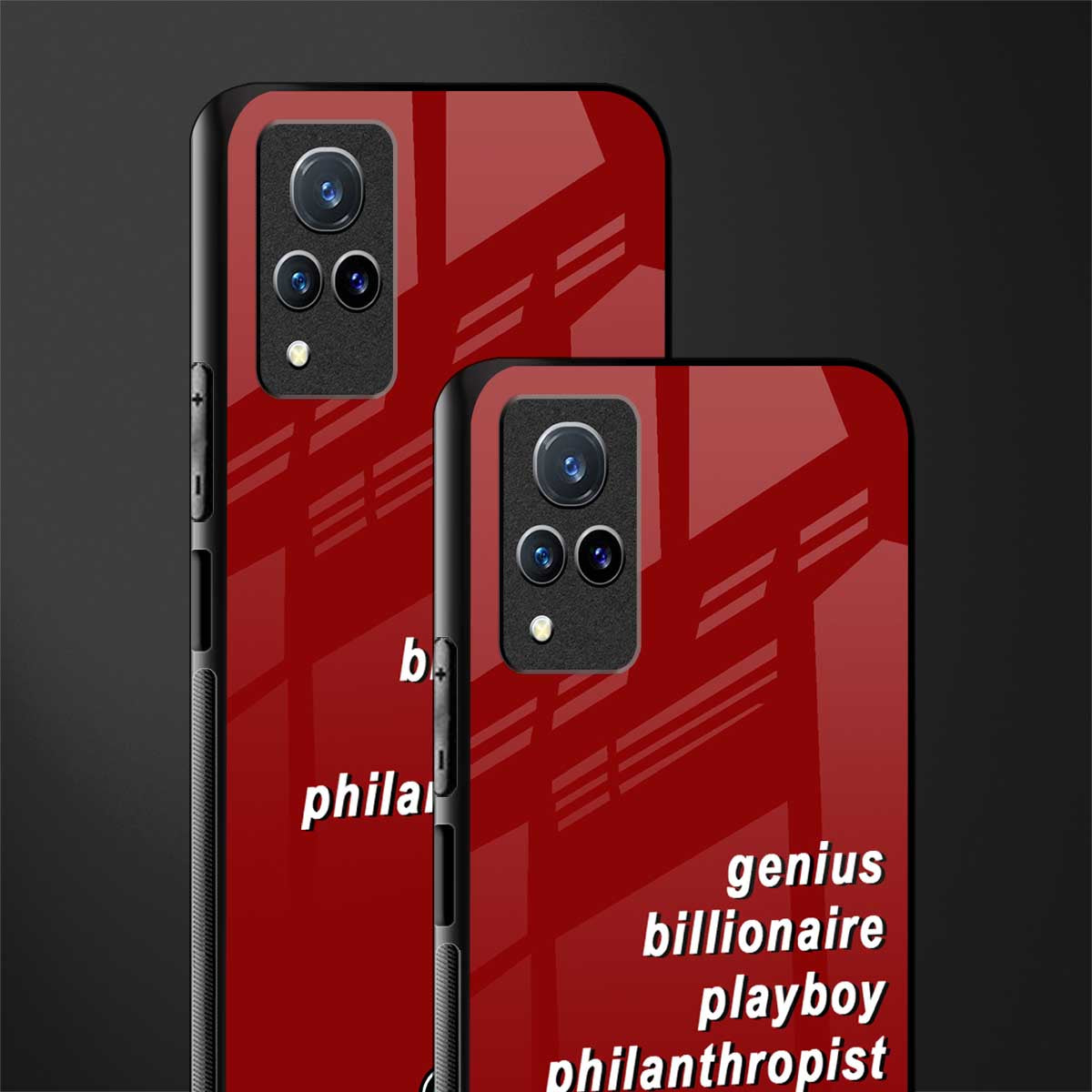 genius billionaire playboy philantrophist glass case for vivo v21 5g image-2