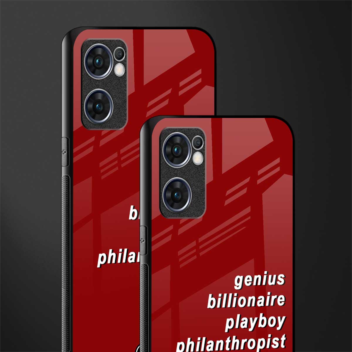 genius billionaire playboy philantrophist glass case for oppo reno7 5g image-2