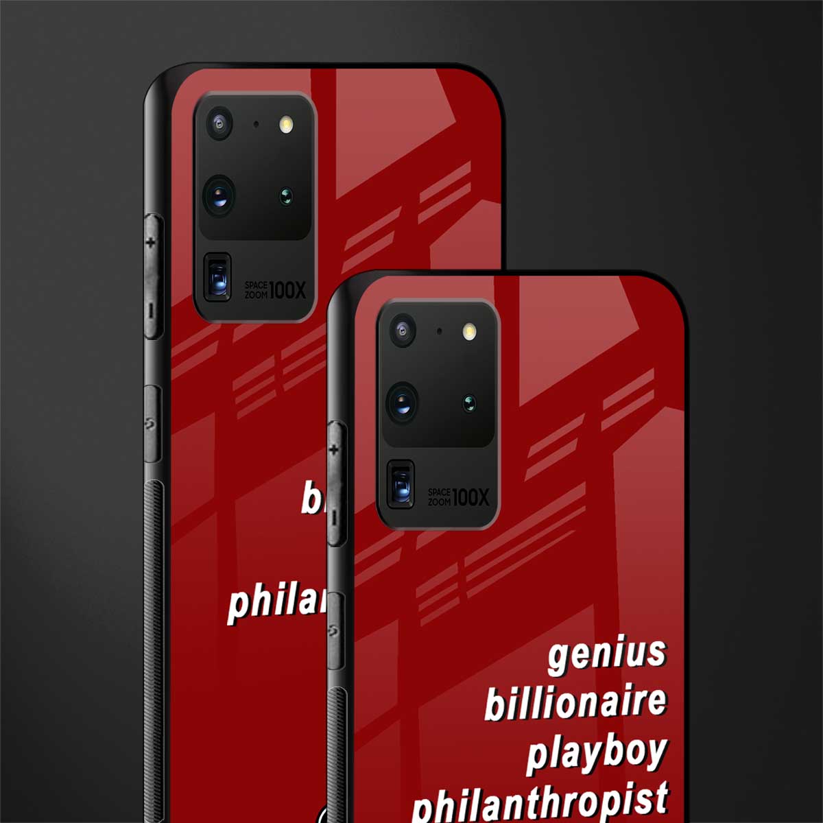 genius billionaire playboy philantrophist glass case for samsung galaxy s20 ultra image-2