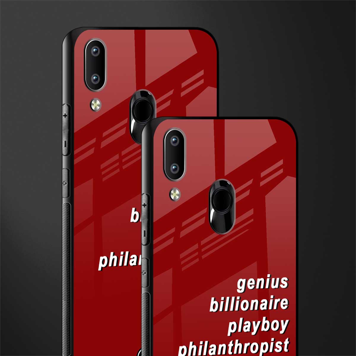 genius billionaire playboy philantrophist glass case for vivo y95 image-2