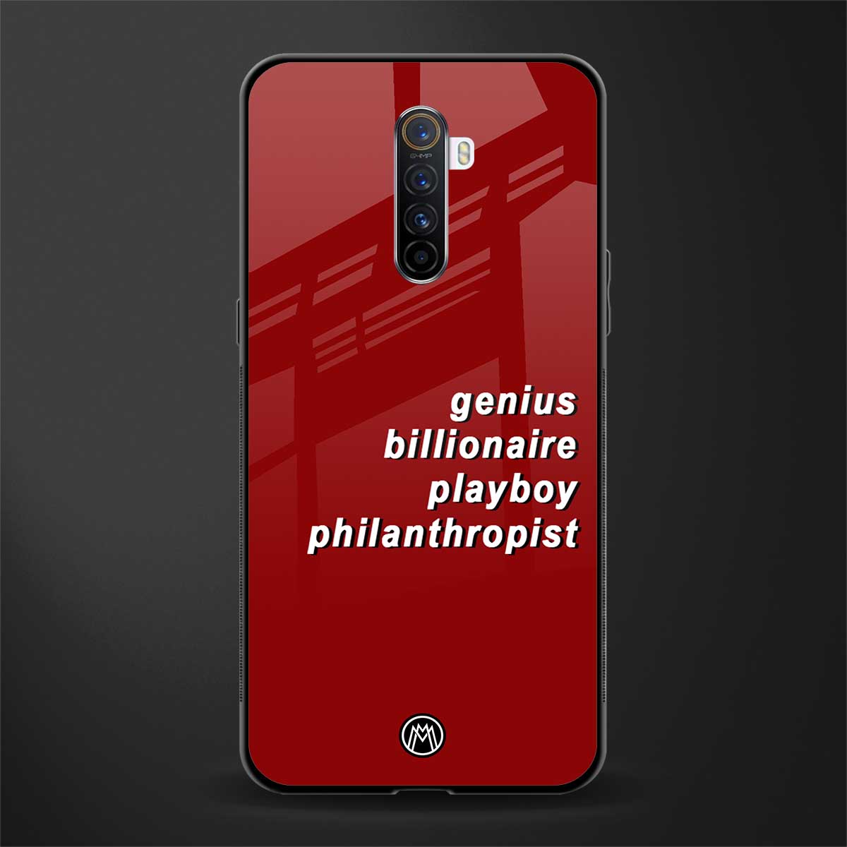 genius billionaire playboy philantrophist glass case for realme x2 pro image