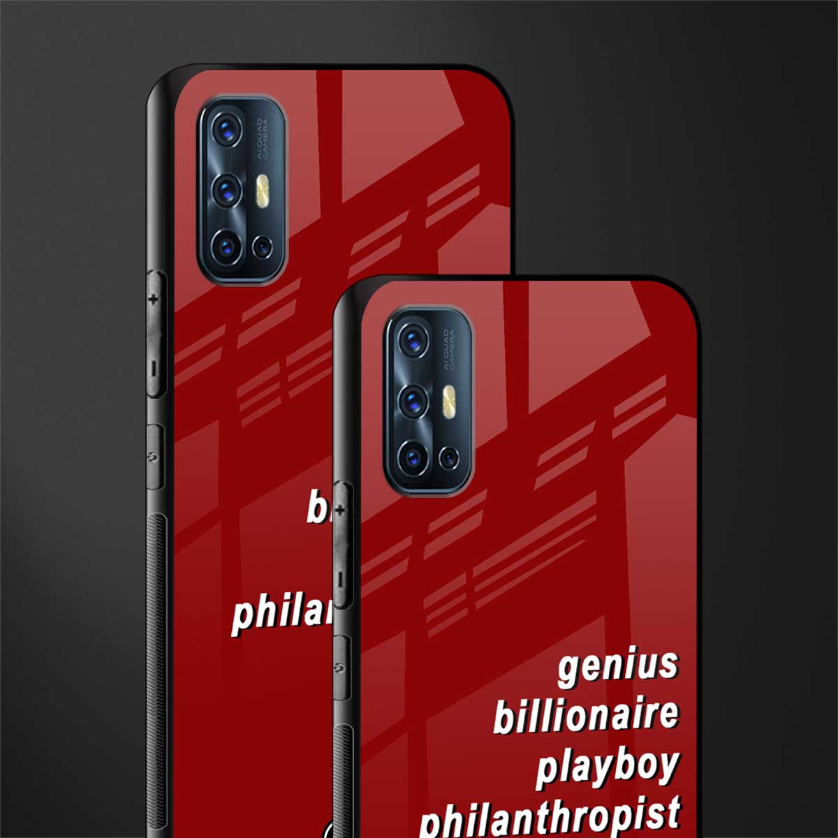 genius billionaire playboy philantrophist glass case for vivo v17 image-2