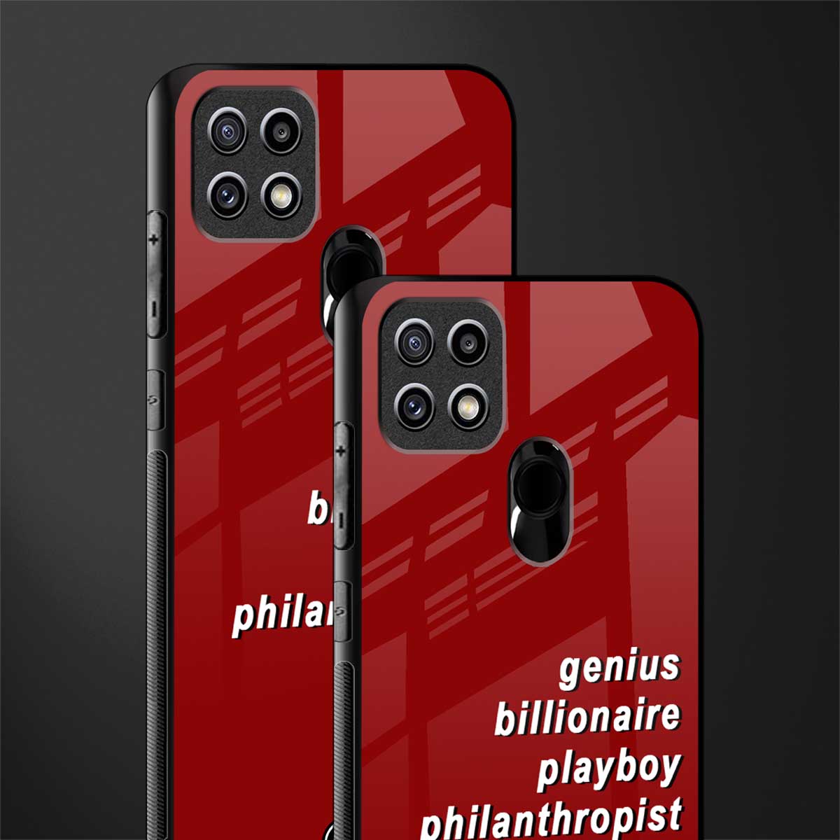 genius billionaire playboy philantrophist glass case for oppo a15 image-2