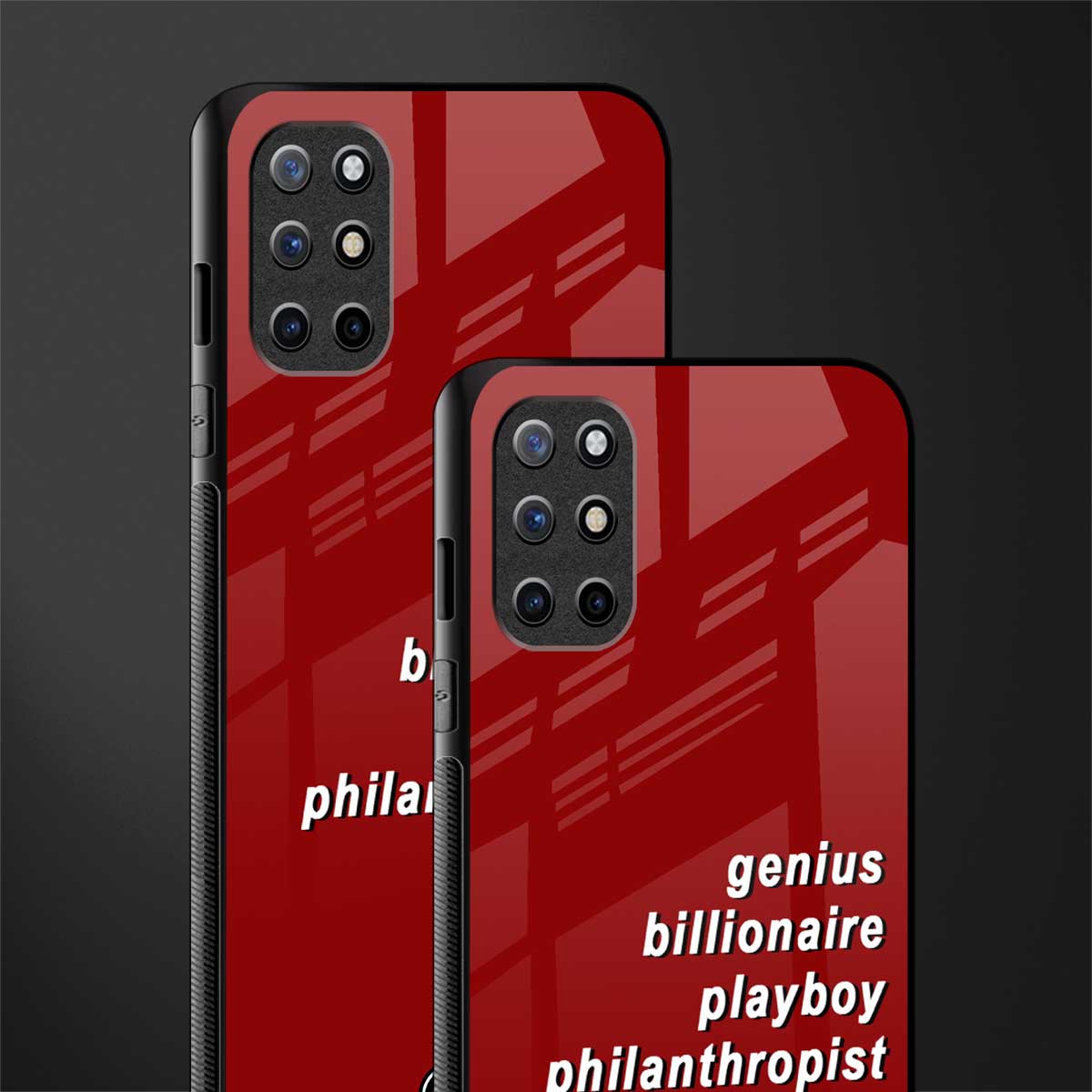 genius billionaire playboy philantrophist glass case for oneplus 8t image-2