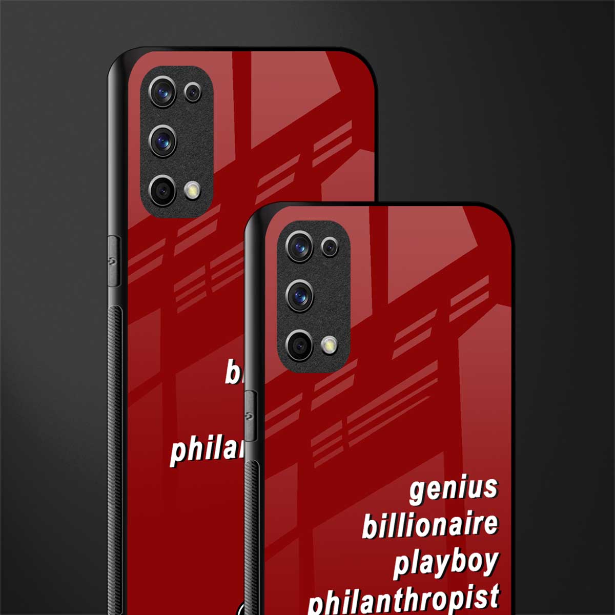 genius billionaire playboy philantrophist glass case for realme x7 pro image-2