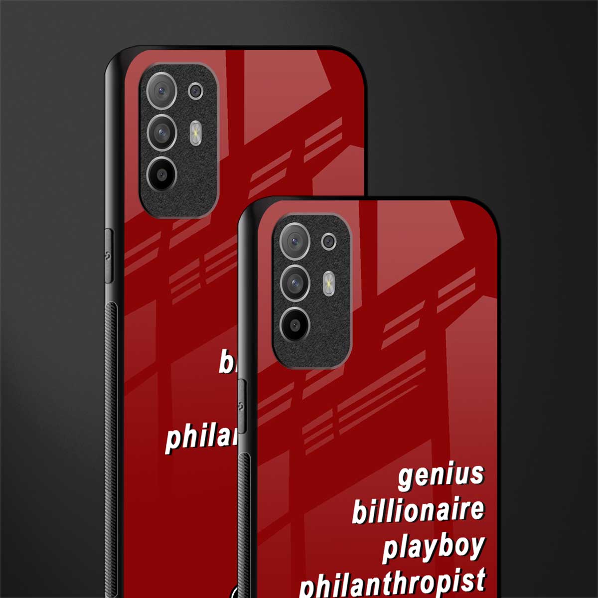 genius billionaire playboy philantrophist glass case for oppo f19 pro plus image-2