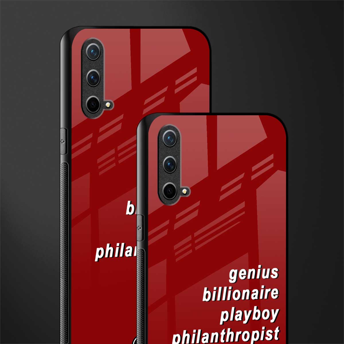 genius billionaire playboy philantrophist glass case for oneplus nord ce 5g image-2