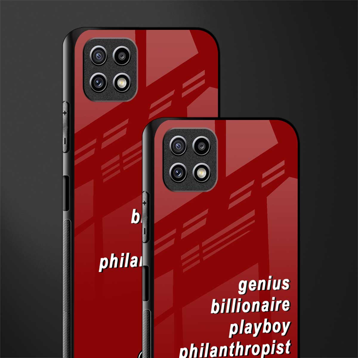 genius billionaire playboy philantrophist glass case for samsung galaxy a22 5g image-2
