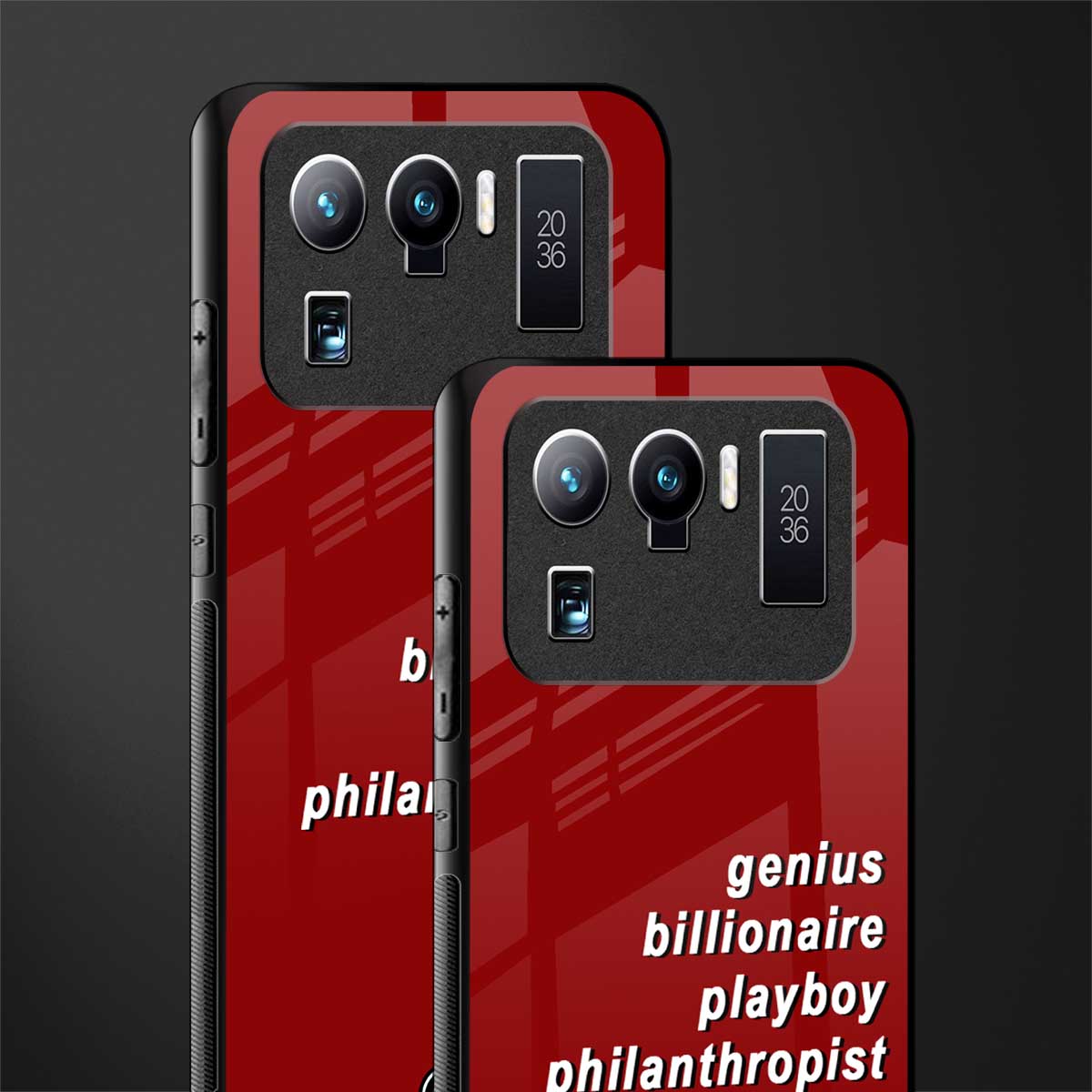 genius billionaire playboy philantrophist glass case for mi 11 ultra 5g image-2