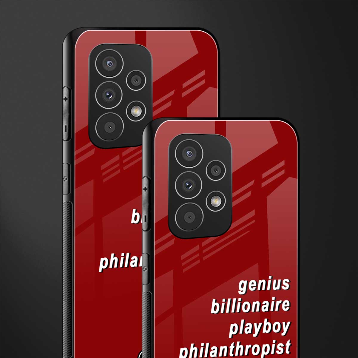genius billionaire playboy philantrophist back phone cover | glass case for samsung galaxy a23