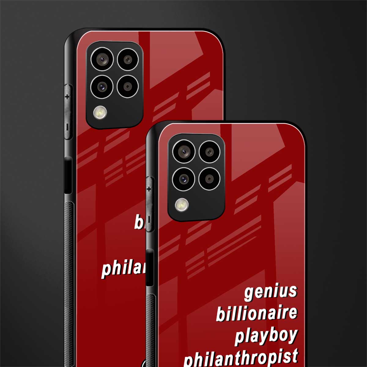 genius billionaire playboy philantrophist back phone cover | glass case for samsung galaxy m33 5g