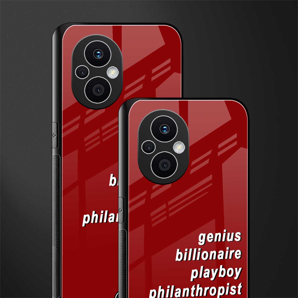 genius billionaire playboy philantrophist back phone cover | glass case for oppo f21 pro 5g