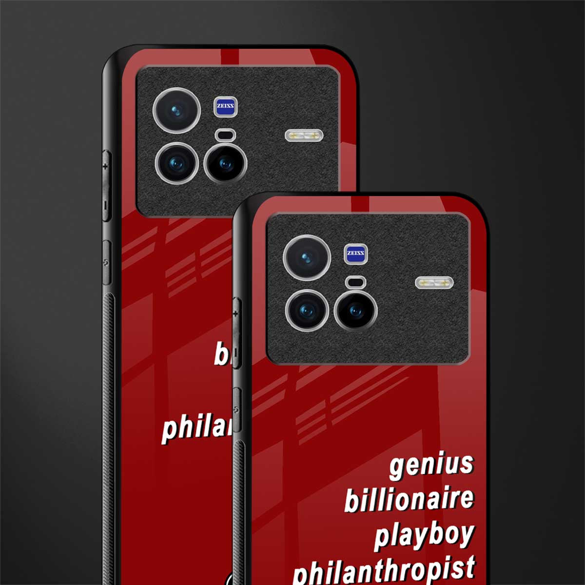 genius billionaire playboy philantrophist glass case for vivo x80 image-2