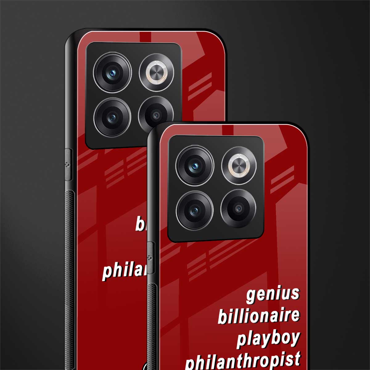 genius billionaire playboy philantrophist back phone cover | glass case for oneplus 10t