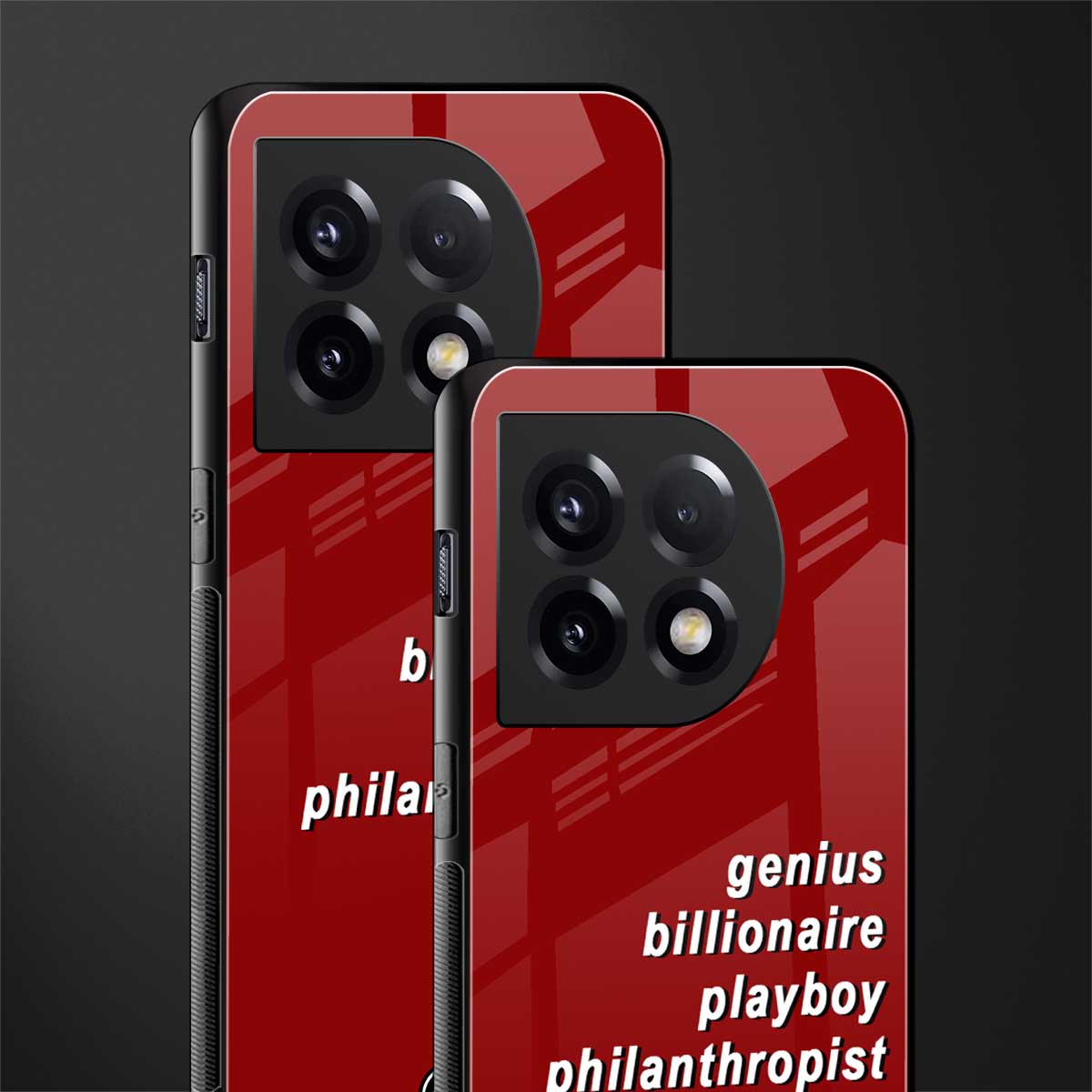 genius billionaire playboy philantrophist back phone cover | glass case for oneplus 11