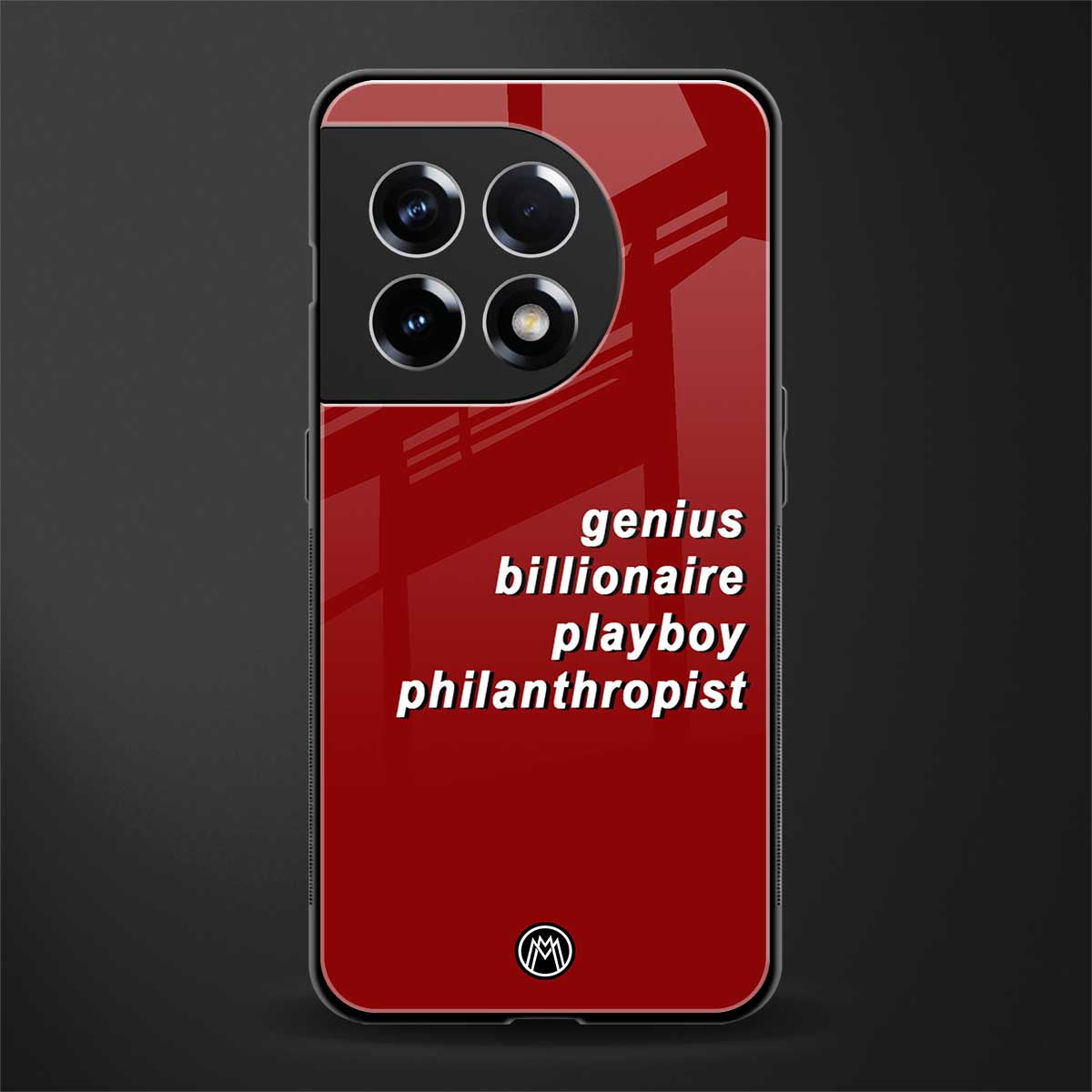 genius billionaire playboy philantrophist back phone cover | glass case for oneplus 11r