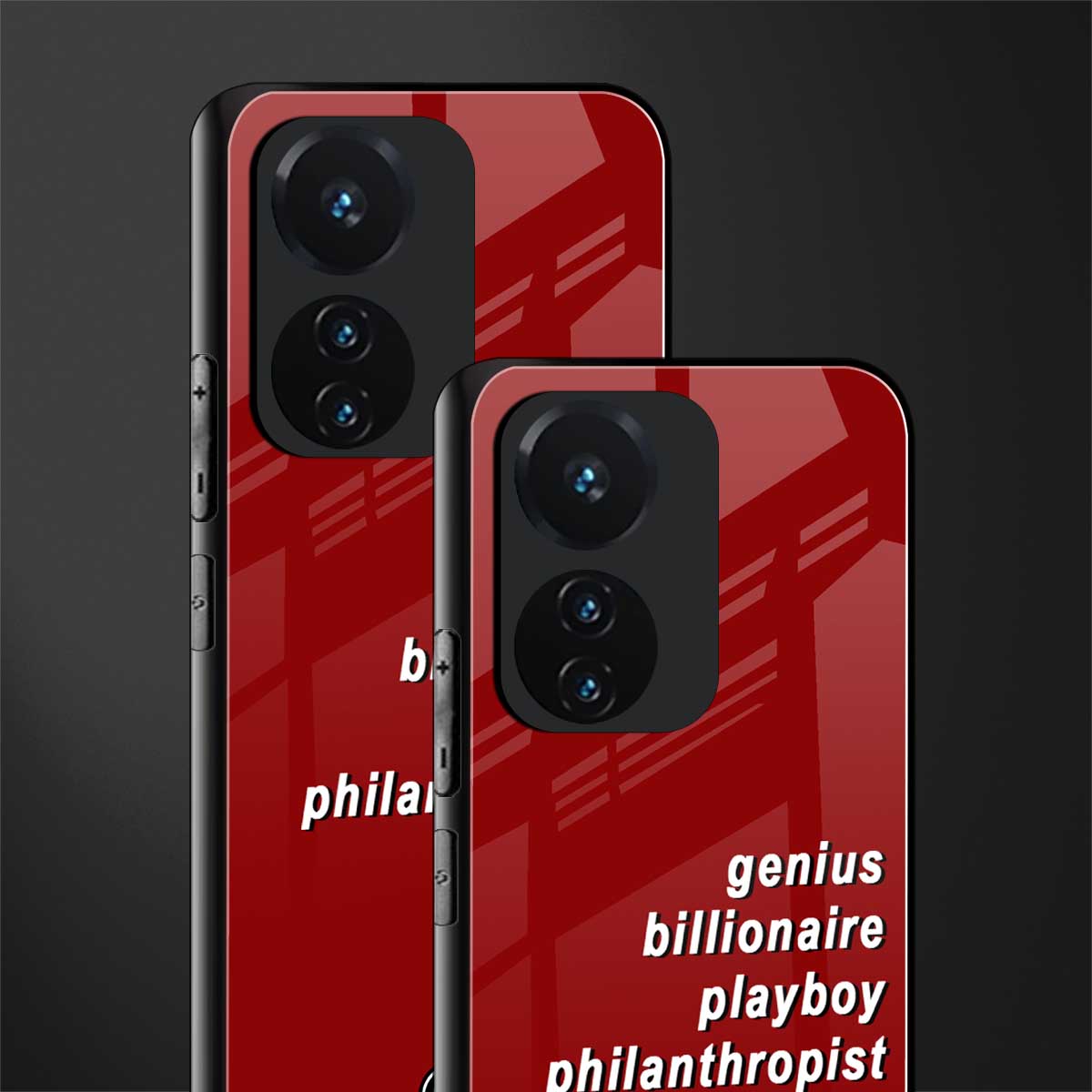 genius billionaire playboy philantrophist back phone cover | glass case for vivo t1 44w 4g