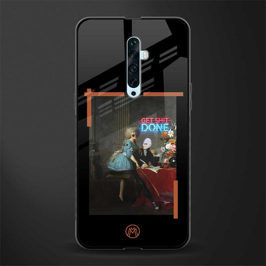 get shit done glass case for oppo reno 2f image