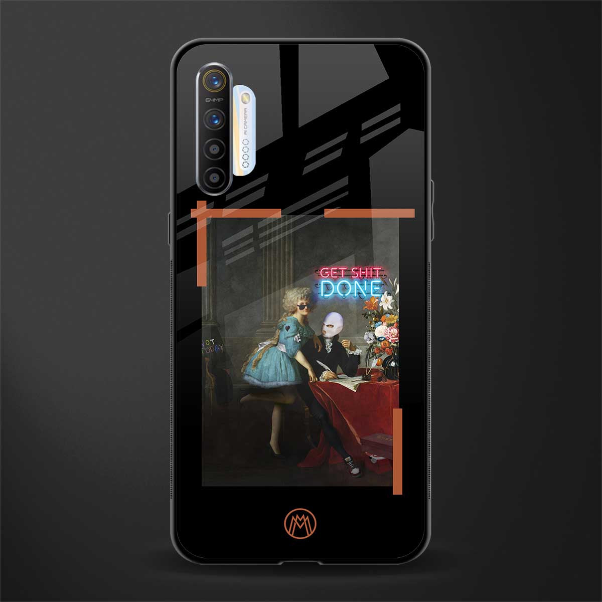 get shit done glass case for realme x2 image