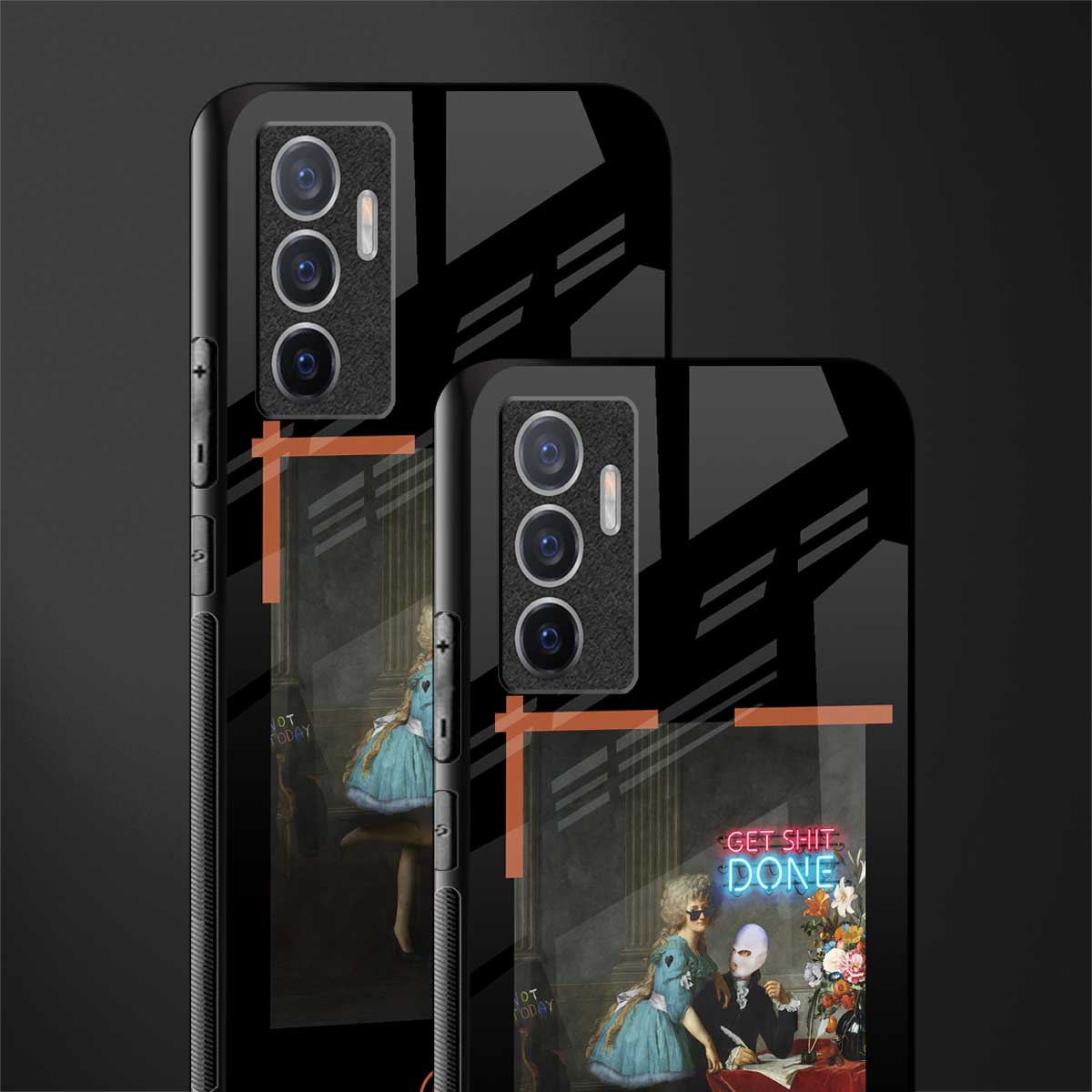 get shit done glass case for vivo v23e image-2