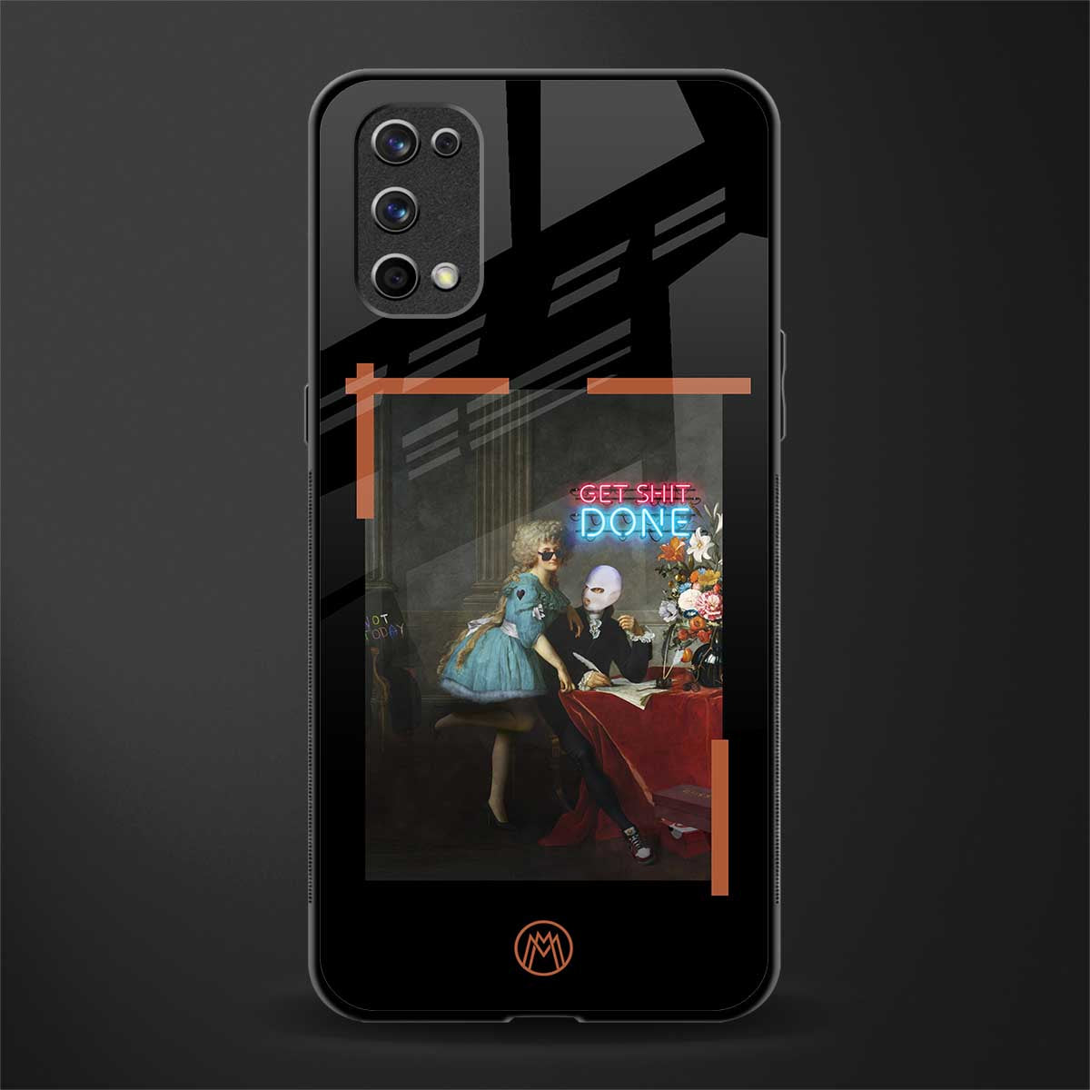 get shit done glass case for realme 7 pro image