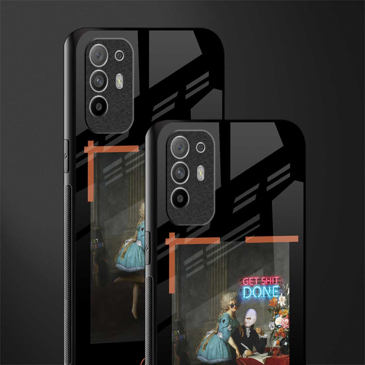 get shit done glass case for oppo f19 pro plus image-2