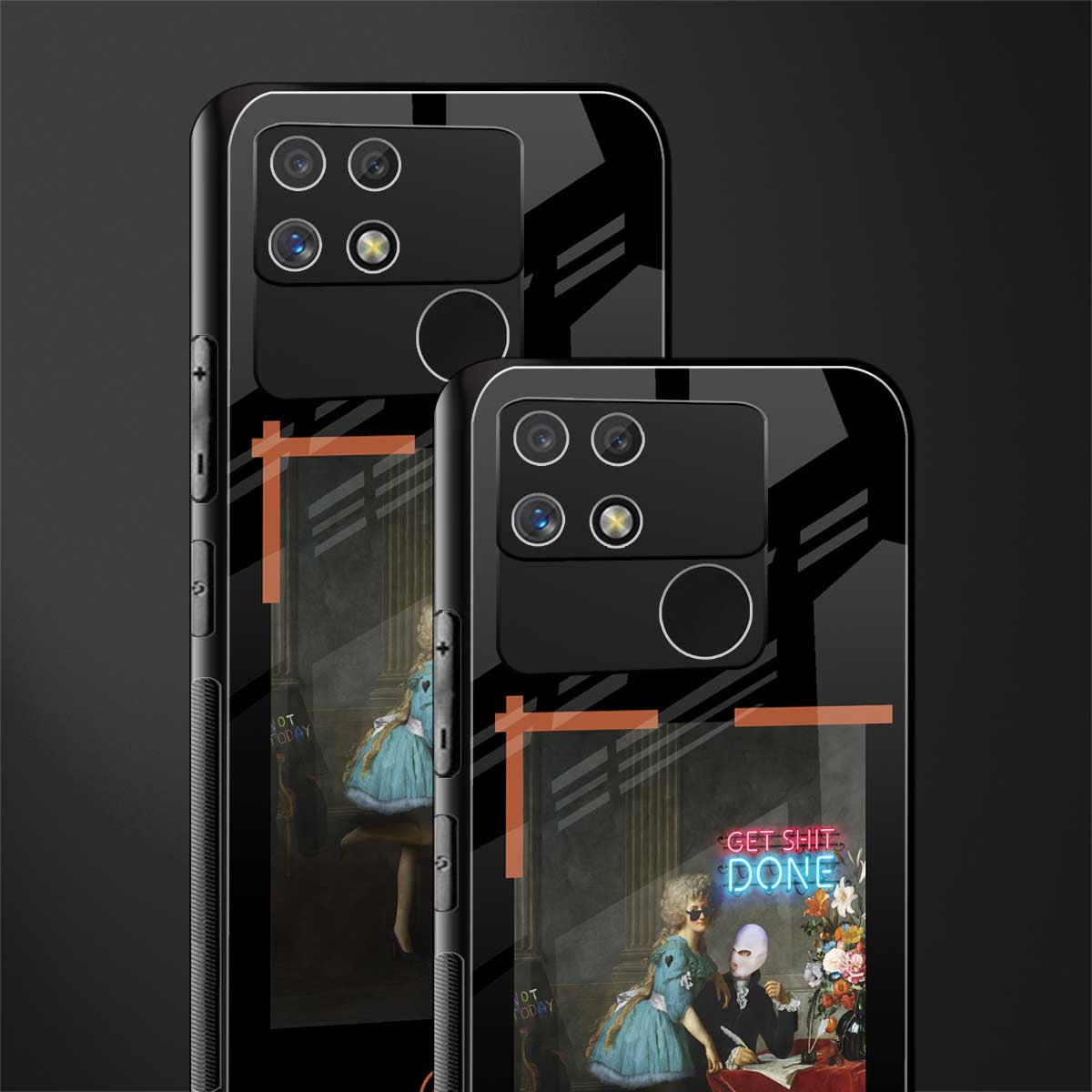 get shit done back phone cover | glass case for realme narzo 50a