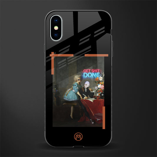 get shit done glass case for iphone x image