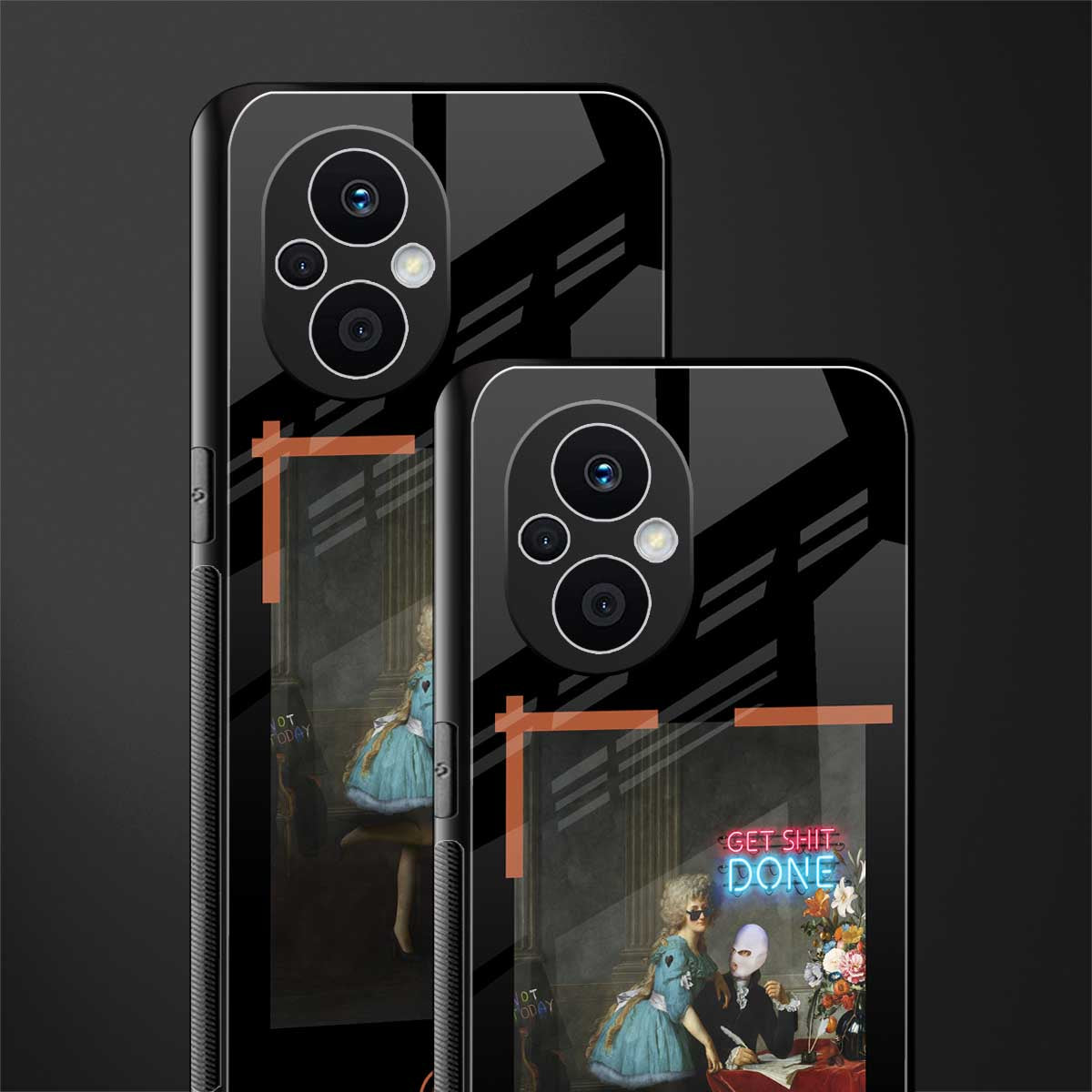 get shit done back phone cover | glass case for oppo f21 pro 5g