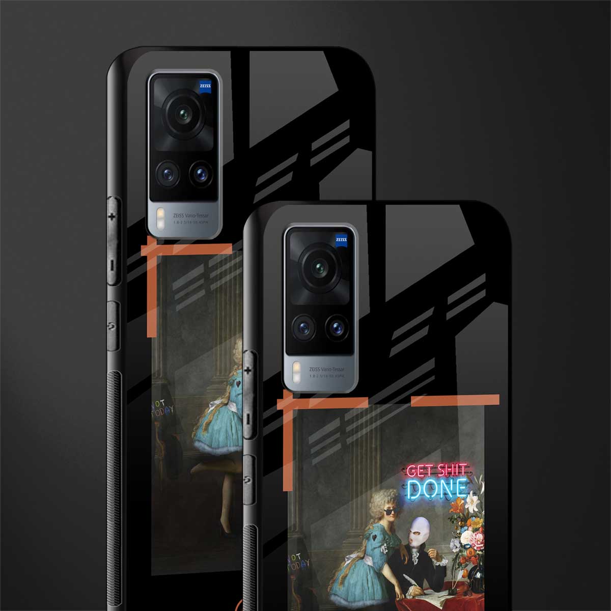 get shit done glass case for vivo x60 image-2