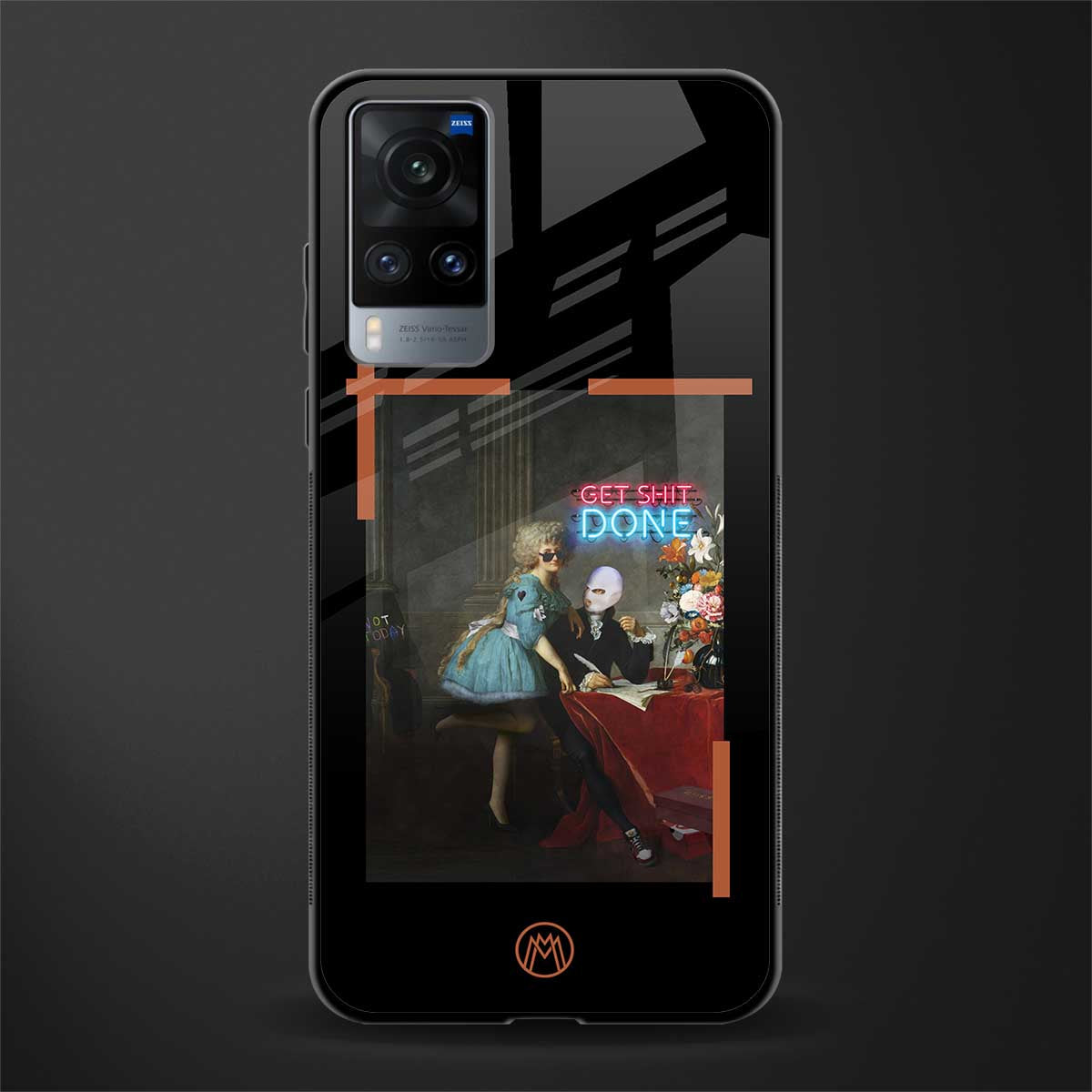 get shit done glass case for vivo x60 image