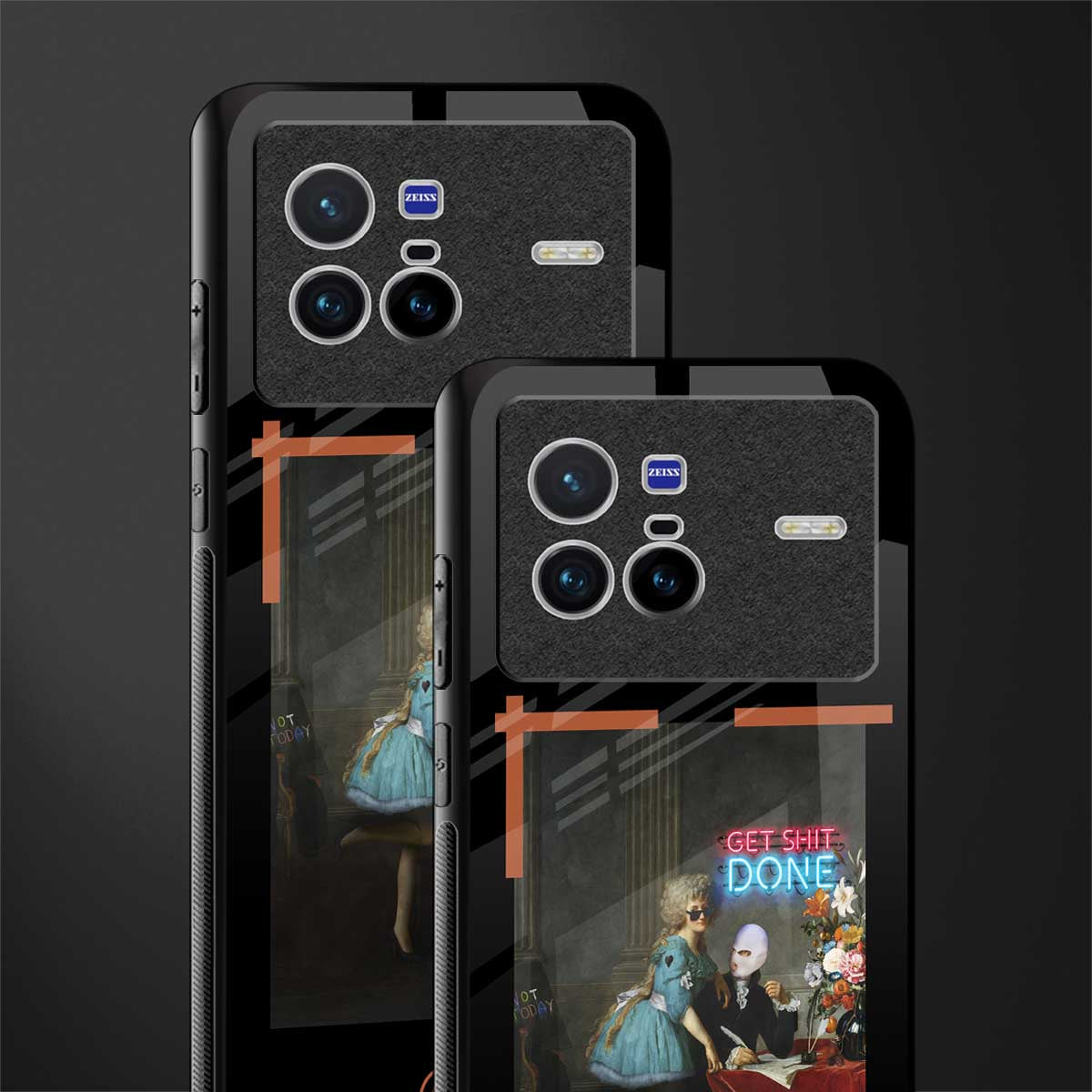 get shit done glass case for vivo x80 image-2